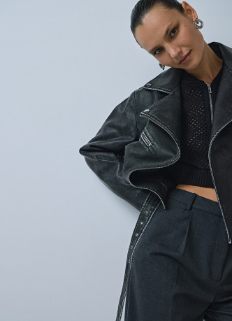 Куртка-косуха из экокожи