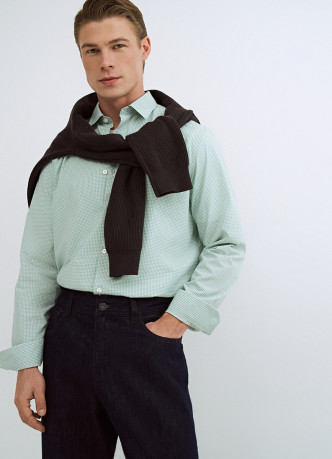 Рубашка в клетку виши