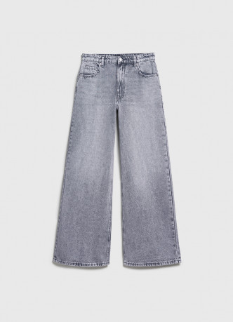 Ультраширокие джинсы с высокой посадкой