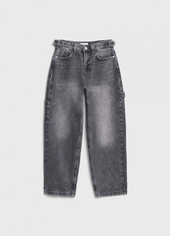 Объёмные джинсы Baggy для девочек