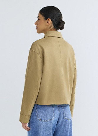 Куртка из искусственной замши