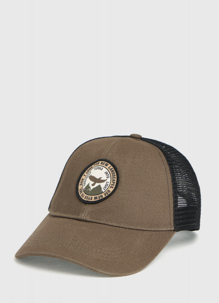 

Бейсболка с патчем и сеткой, Коричневый