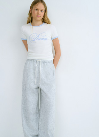 Футболка в рубчик для девочек