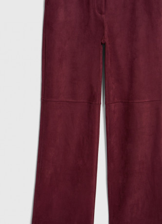 Прямые брюки из искусственной замши