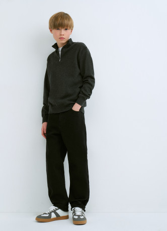 Свитер с воротником на молнии для мальчиков