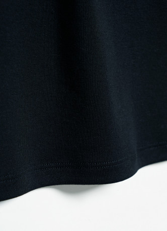 Топ из хлопка и модала с воротником-стойкой