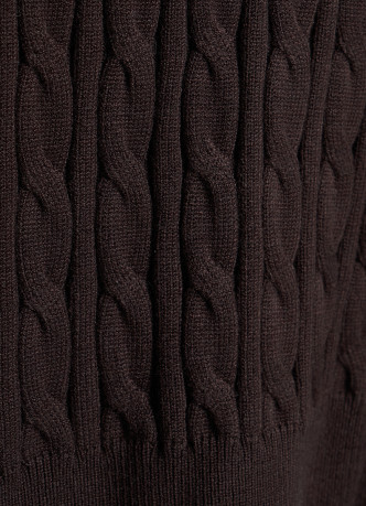 Джемпер поло с косами