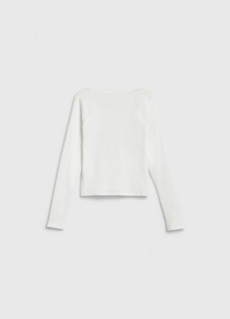 Лонгслив в рубчик для девочек