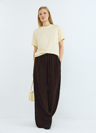 Хлопковая футболка свободного кроя