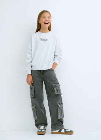 Свитшот с принтом для девочек