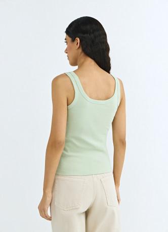 Базовая майка в рубчик