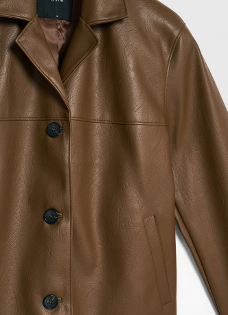 Куртка из искусственной кожи