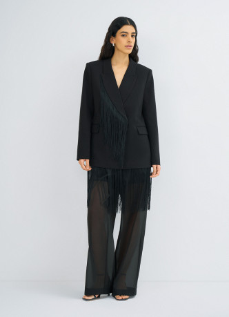 Полупрозрачные брюки из органзы