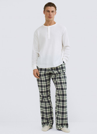 Лонгслив пижамный из текстурной ткани