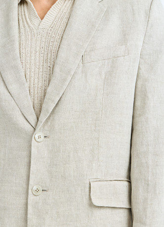 Однобортный пиджак изо льна