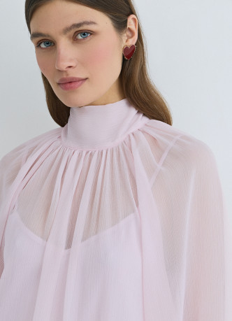 Платье мини с рюшами