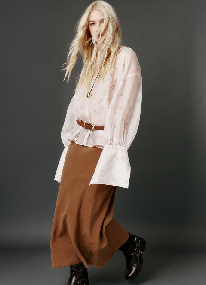 Юбка А-силуэта из модала