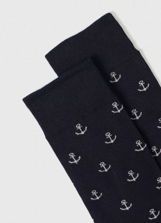 Высокие носки с жаккардовым рисунком