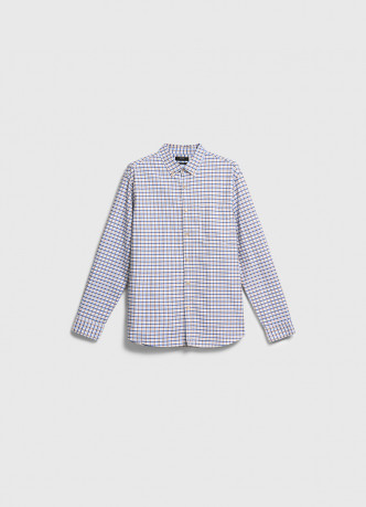 Рубашка в клетку из хлопка оксфорд