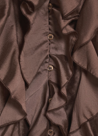 Блузка из лиоцелла с рюшами