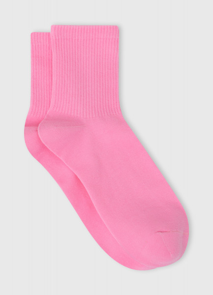 Носки в рубчик, Розовый