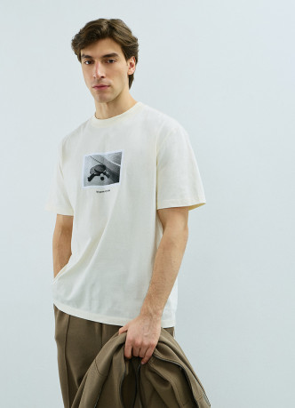 Футболка из хлопка с фотопринтом