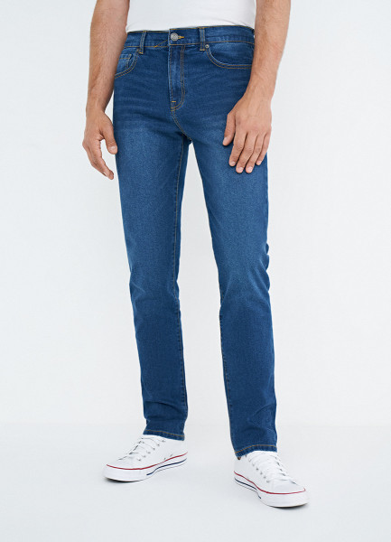 Базовые узкие джинсы, Синий джинсы tailored базовые 42 размер