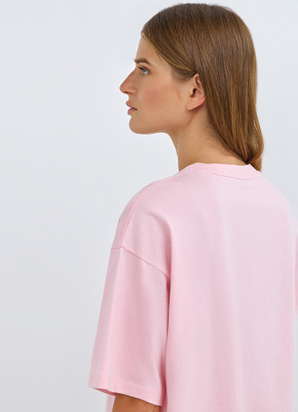 Хлопковая футболка свободного кроя