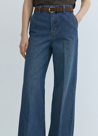 Широкие джинсы Wide leg с высокой посадкой