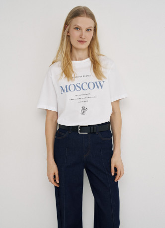 Футболка с принтом «Москва»