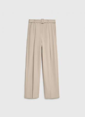 Зауженные брюки с поясом