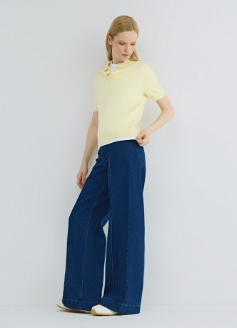 Широкие джинсы со стрелками