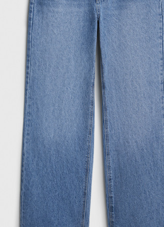 Широкие джинсы с высокой посадкой