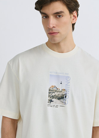 Футболка из хлопка с фотопринтом