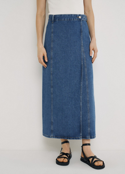 Джинсовая миди-юбка Синий 4599₽