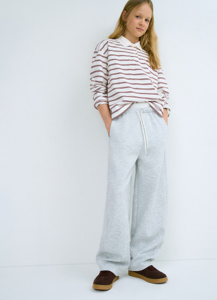 

Трикотажные брюки для девочек, Серый