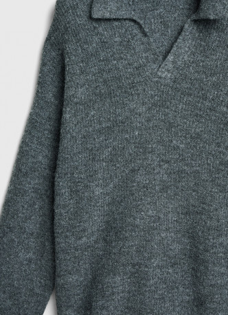 Текстурный джемпер поло