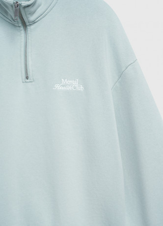 Толстовка с воротником-стойкой на молнии