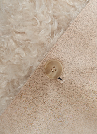 Дублёнка из искусственной замши и меха