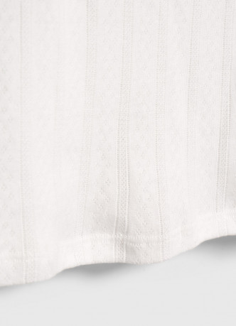 Пижамная майка из ажурного трикотажа