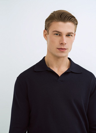 Поло с длинным рукавом