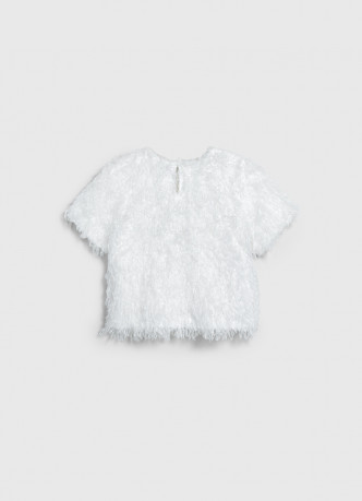 Фактурная блузка для девочек