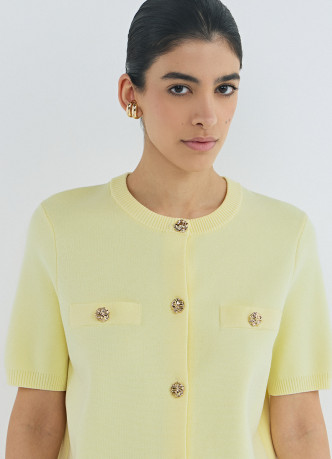 Кардиган с коротким рукавом