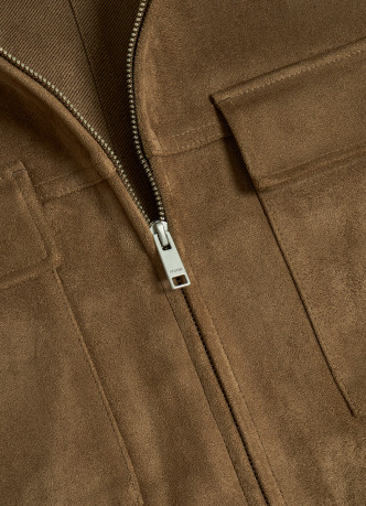 Куртка-рубашка из искусственной замши