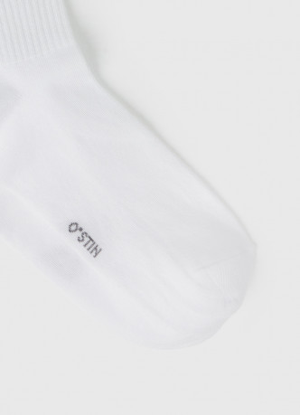 Высокие носки в рубчик