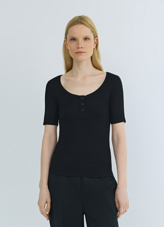 Футболка хенли из вискозы