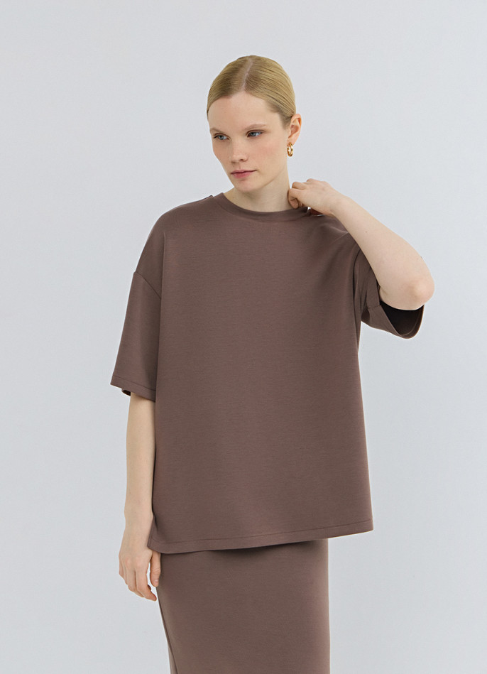 Футболка оверсайз с разрезами