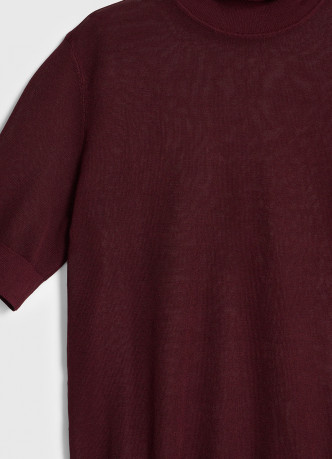 Полупрозрачный джемпер с коротким рукавом