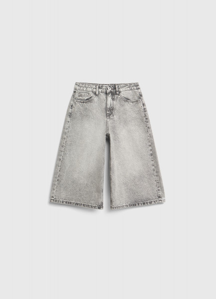 Шорты-бермуды джинсовые для девочек Серый 2799₽