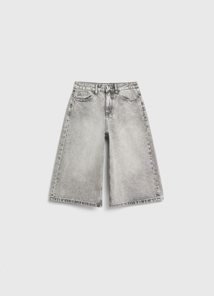 Шорты-бермуды джинсовые для девочек